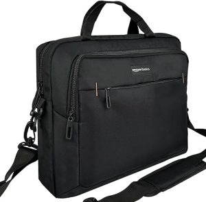 Compact Laptop Shoulder Bag-Black 15.6inch-image
