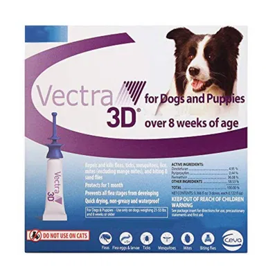 Best flea tick and heartworm treatments for dogs in 2024-Vectra 3D