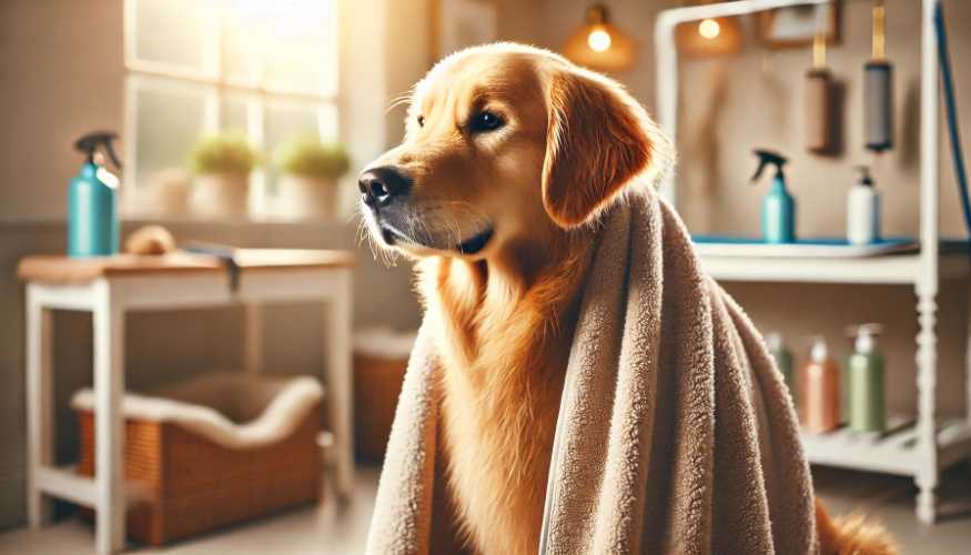 DIY Pet Grooming at Home-drying-dog2